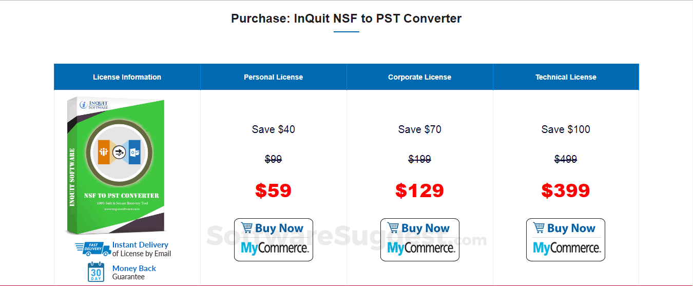 InQuit NSF to PST Converter Small Screenshot 6